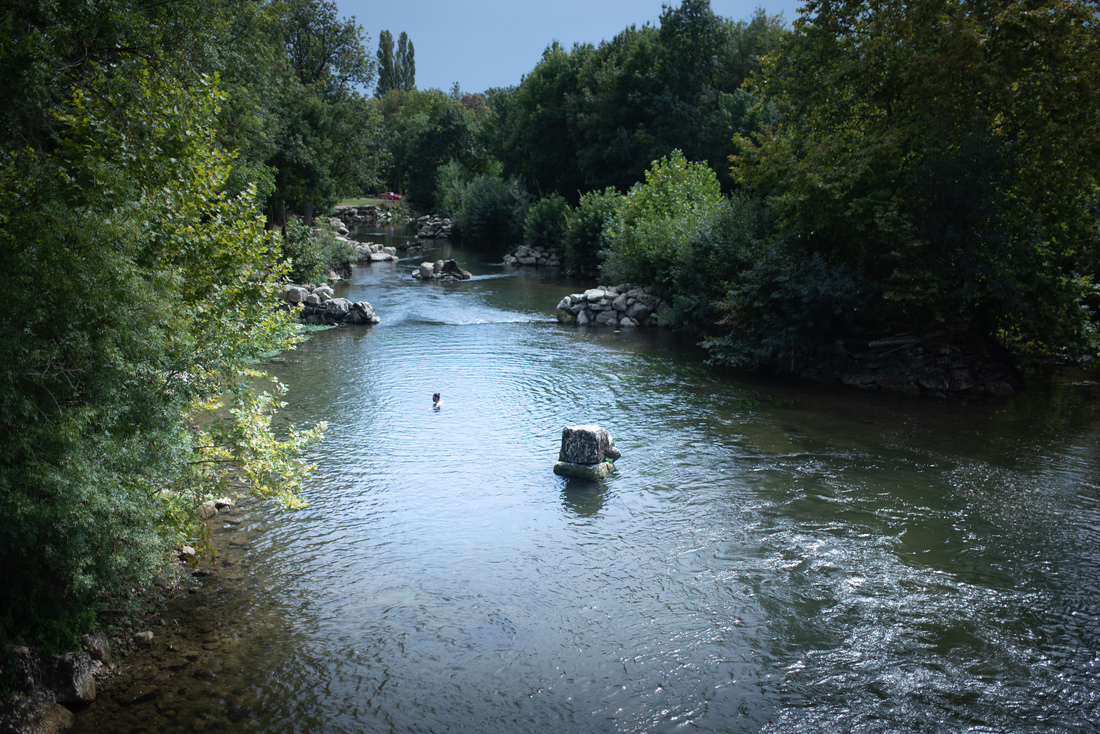 Plaisir de se baigner dans la Charente 