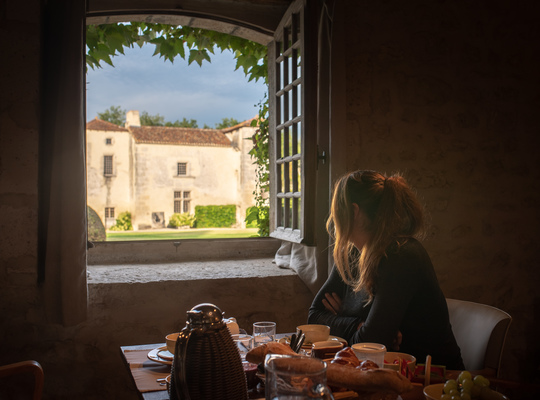 Pas mal la vue pour le petit déjeuner 