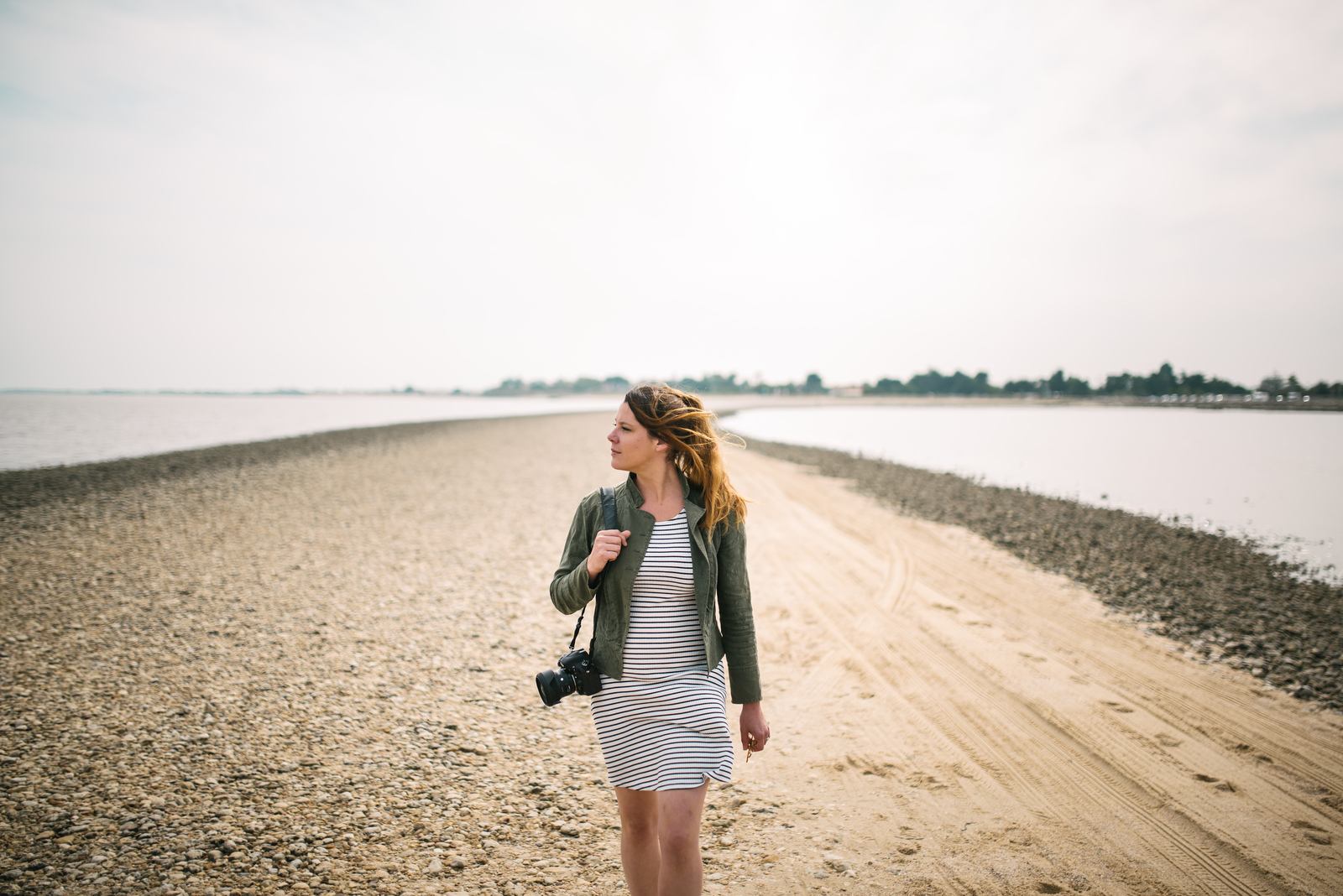 En route pour l'ile madame à pied 