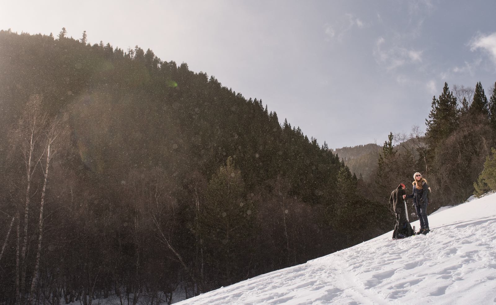 Pause café, dans la neige Pause café, dans la neige