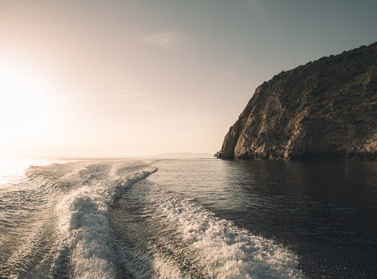 De retour d'une excursion en bateau en Grèce