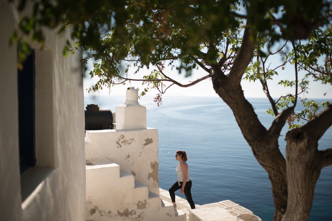 Visite d'une église de Sifnos