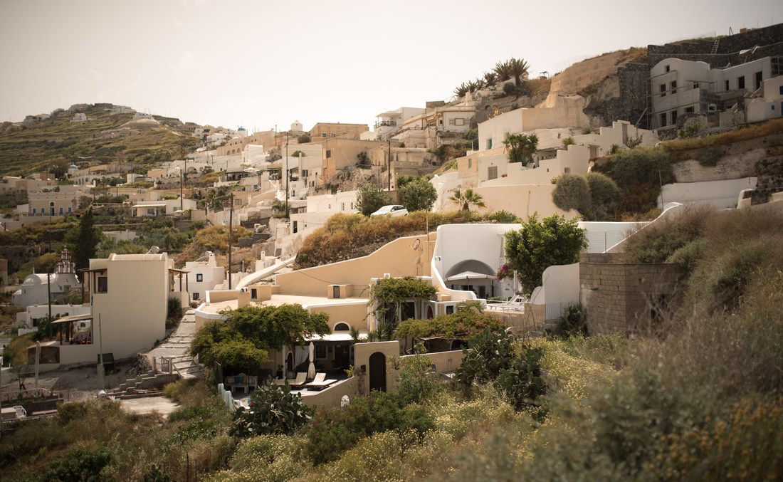 Petit village de Santorin