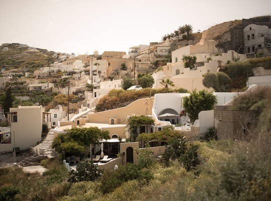 Petit village de Santorin