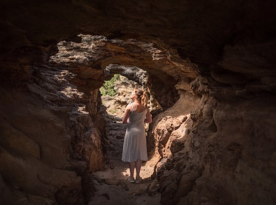 Visite des mines de Vani à Milos, Grèce