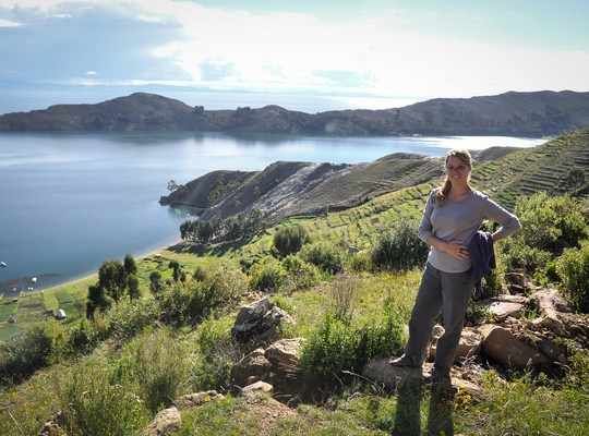 Manue, panorama à Lac Titicaca