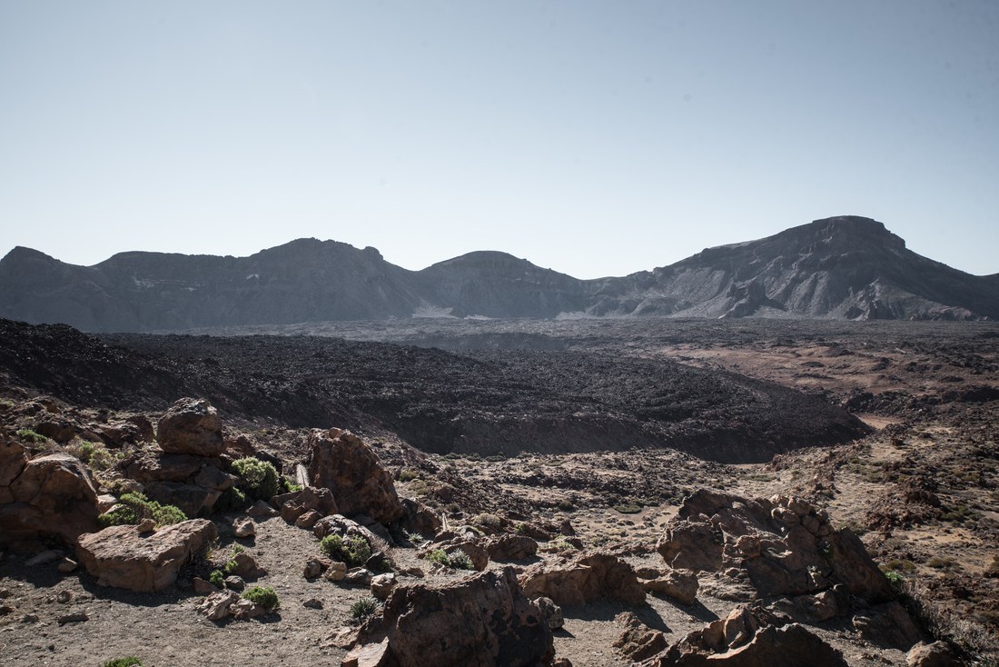 Une coulée de lave du volcan El Teide