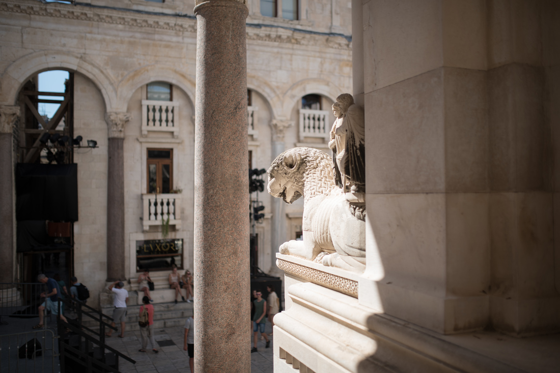 A l'intérieur du Palais de Dioclétien