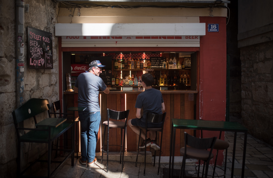 Petit bar à Split
