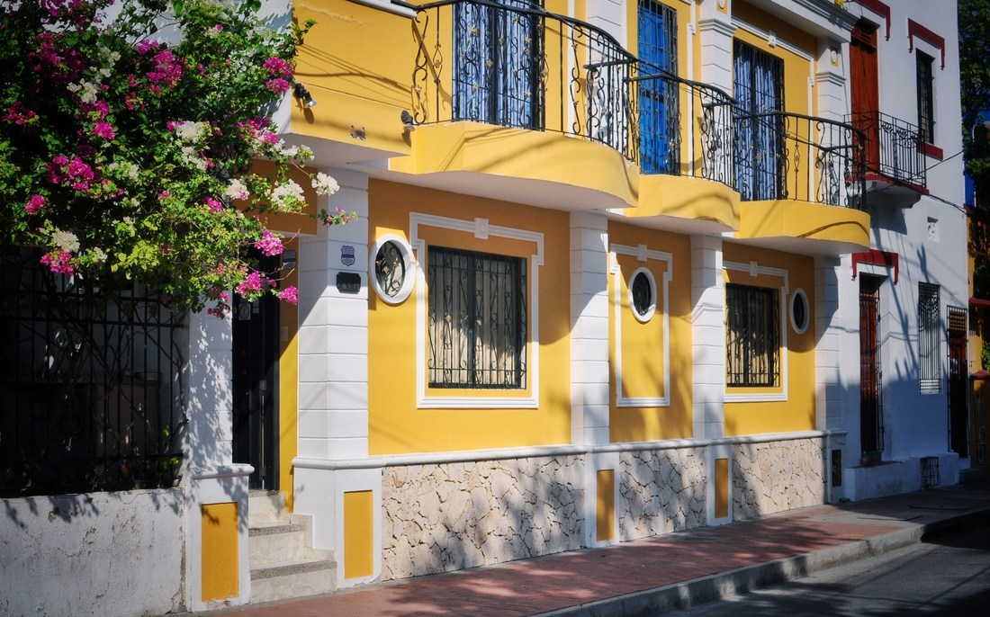 Maisons colorées de Santa Marta en Colombie
