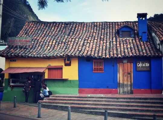 Maison colorée de Bogota, Colombie