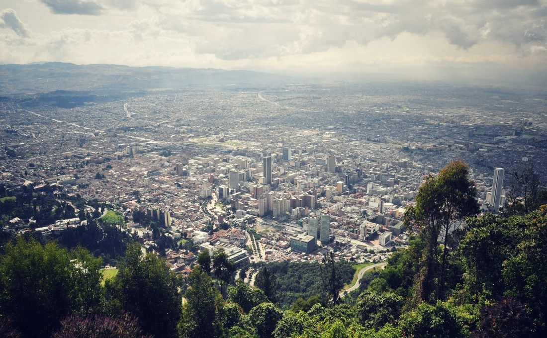 Vue depuis Monserrate, Bogota