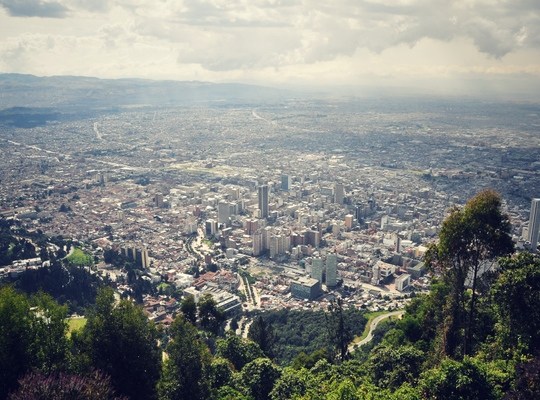 Vue depuis Monserrate, Bogota