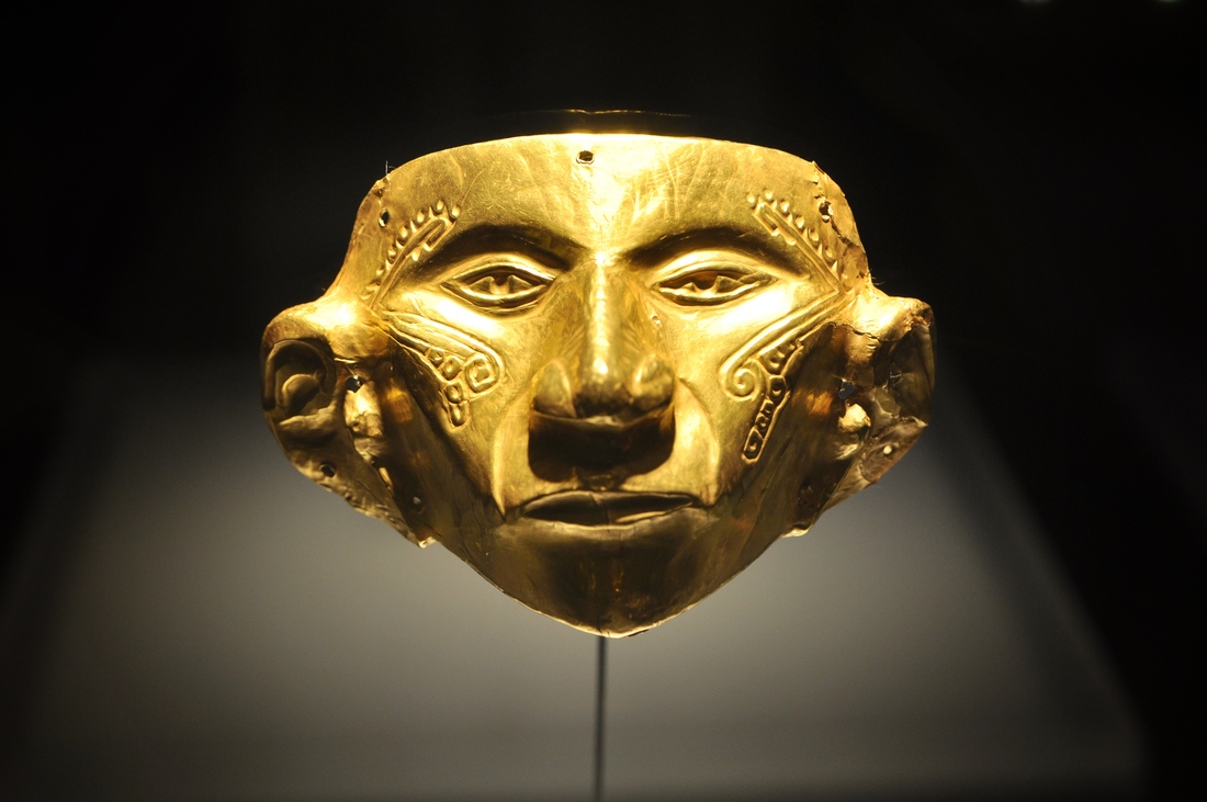 Masque, musée de l'or à Bogota
